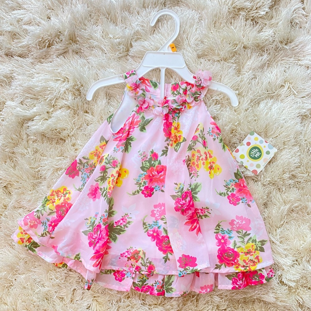NWT Floral Chiffon Dress
